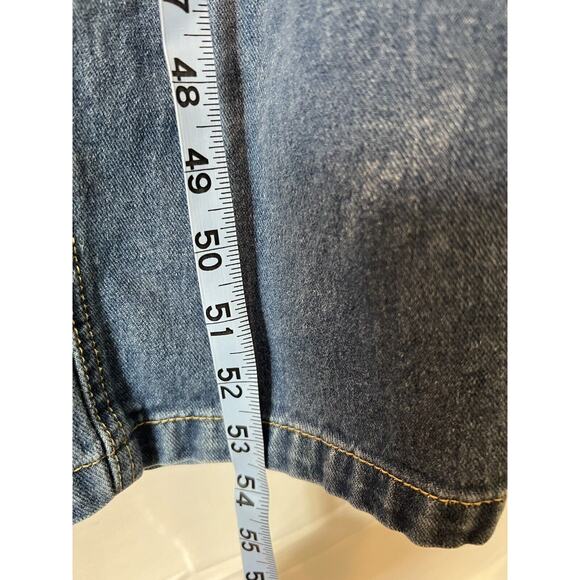 Monthorigin Overalls Distressed Denim dungarees Women’s Large ECU - Picture 7 of 12